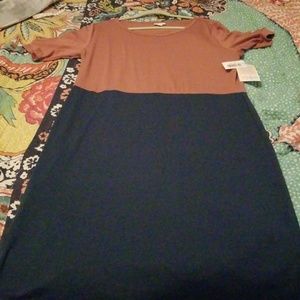 BNWT Lularoe Julie Size 3x Mauve and blue